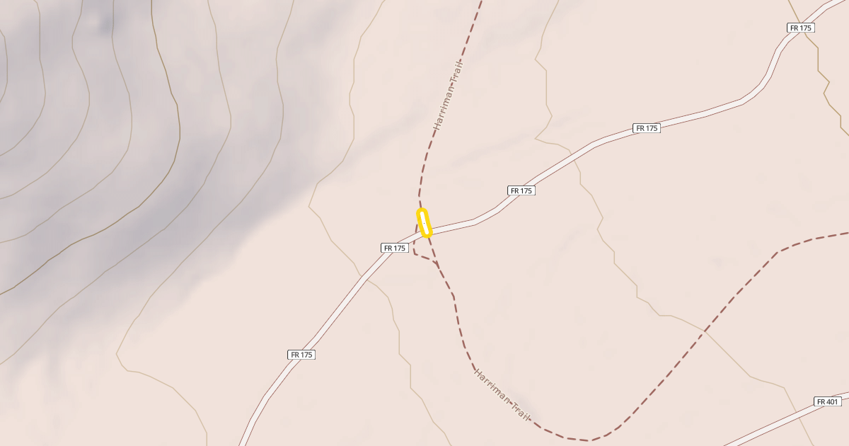 Map preview of Harriman Trail