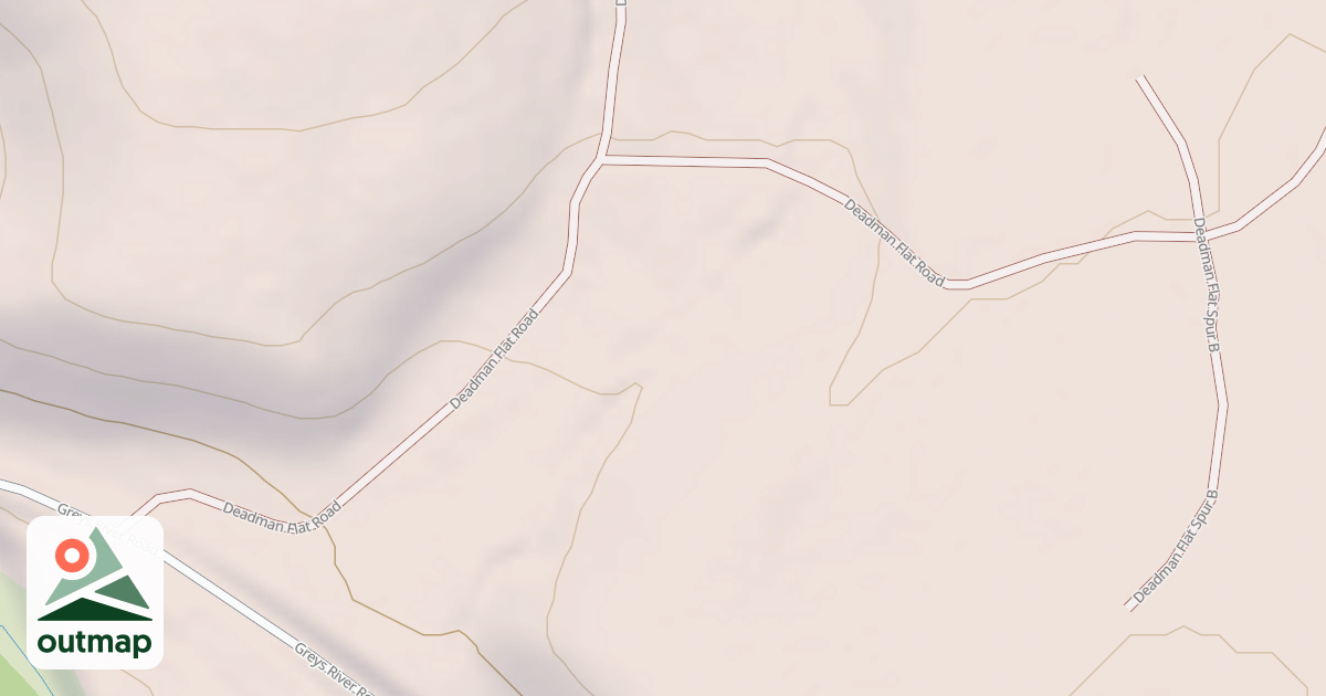 Map of DEADMAN FLAT