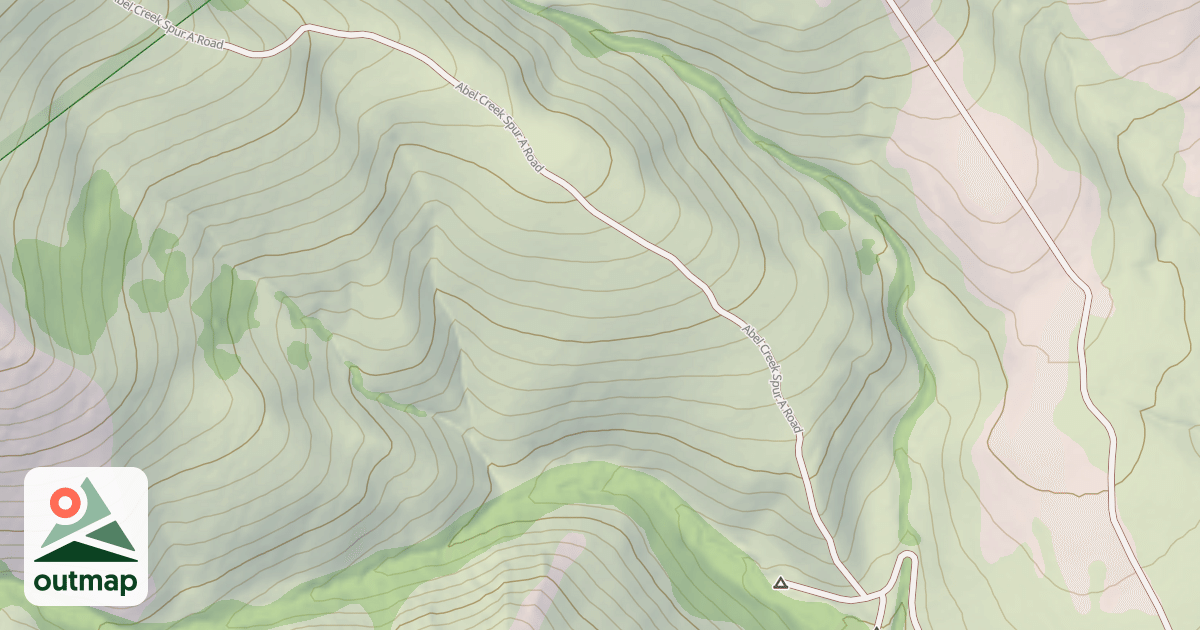 Map of ABEL CREEK SPUR A