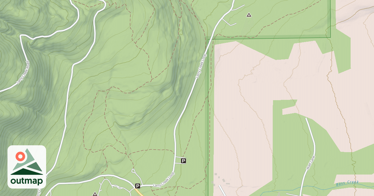 Map of (FDR) LOWER LARRY LOOP