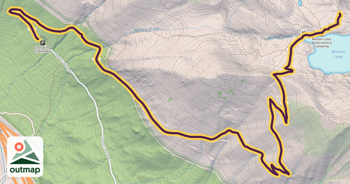 Map of Ira Spring Trail