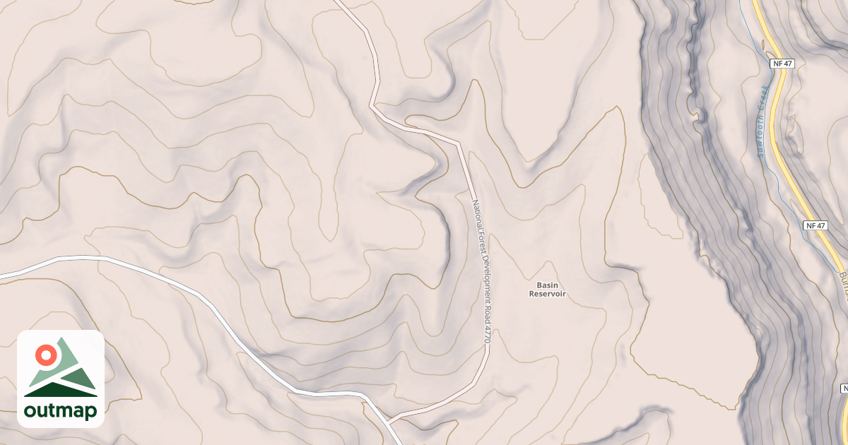 Map of USFS National Forest System Roads {3D21C206-1EC8-4994-9DB9-1A6327DF0F6D}