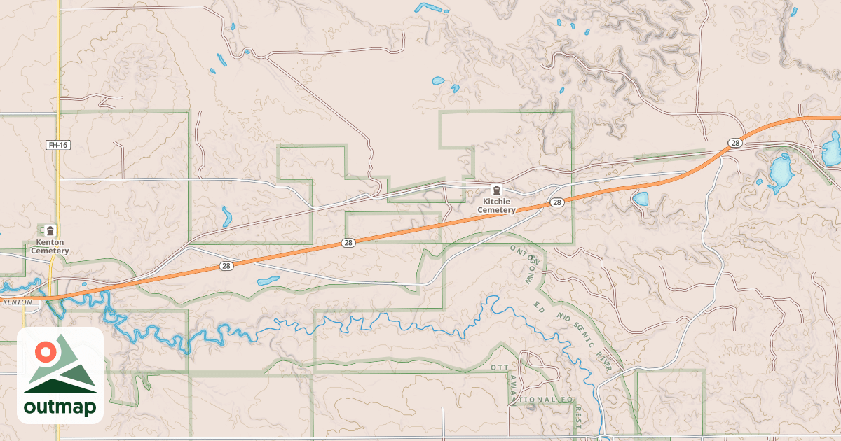Map of Bessemer Snowmobile #8