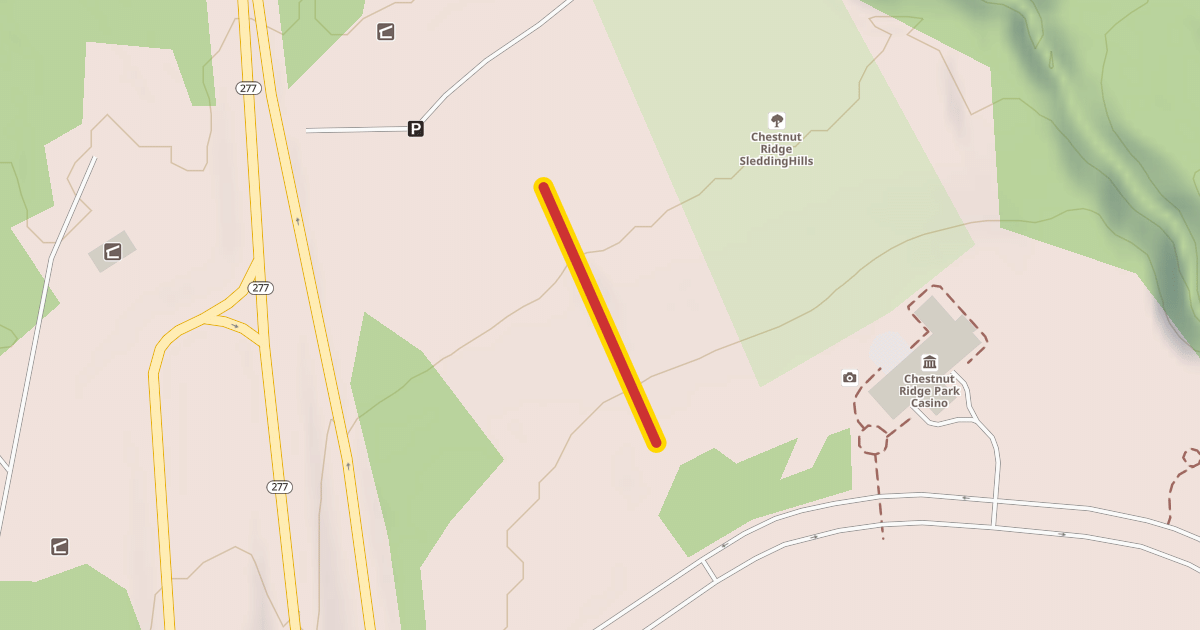 Map preview of tow rope