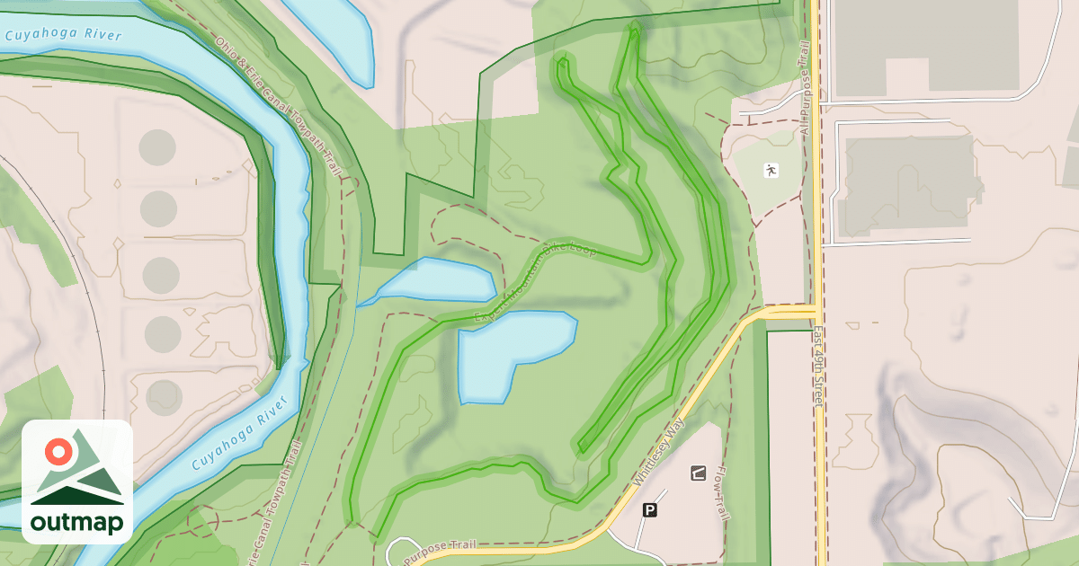 Map of Expert Mountain Bike Loop