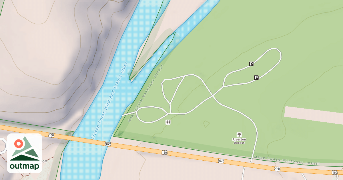 Map of RIVERTON EAST REC AREA SPUR B