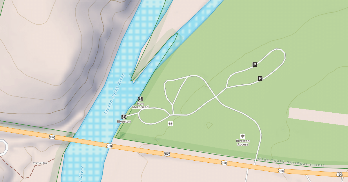 Map preview of RIVERTON EAST REC AREA SPUR B