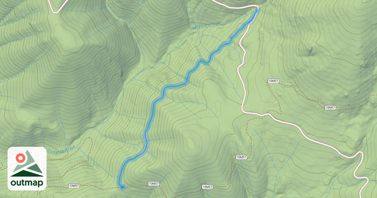 Map of Tollgate Trail
