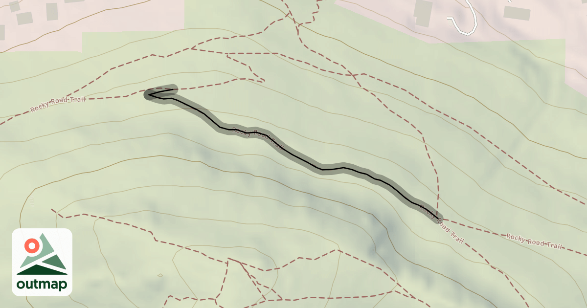 Map of Rocky Road Trail