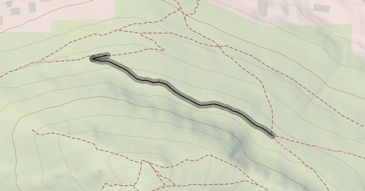 Map preview of Rocky Road Trail