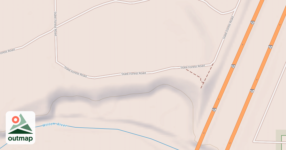 Map of General C.C. Andrews State Forest Trails