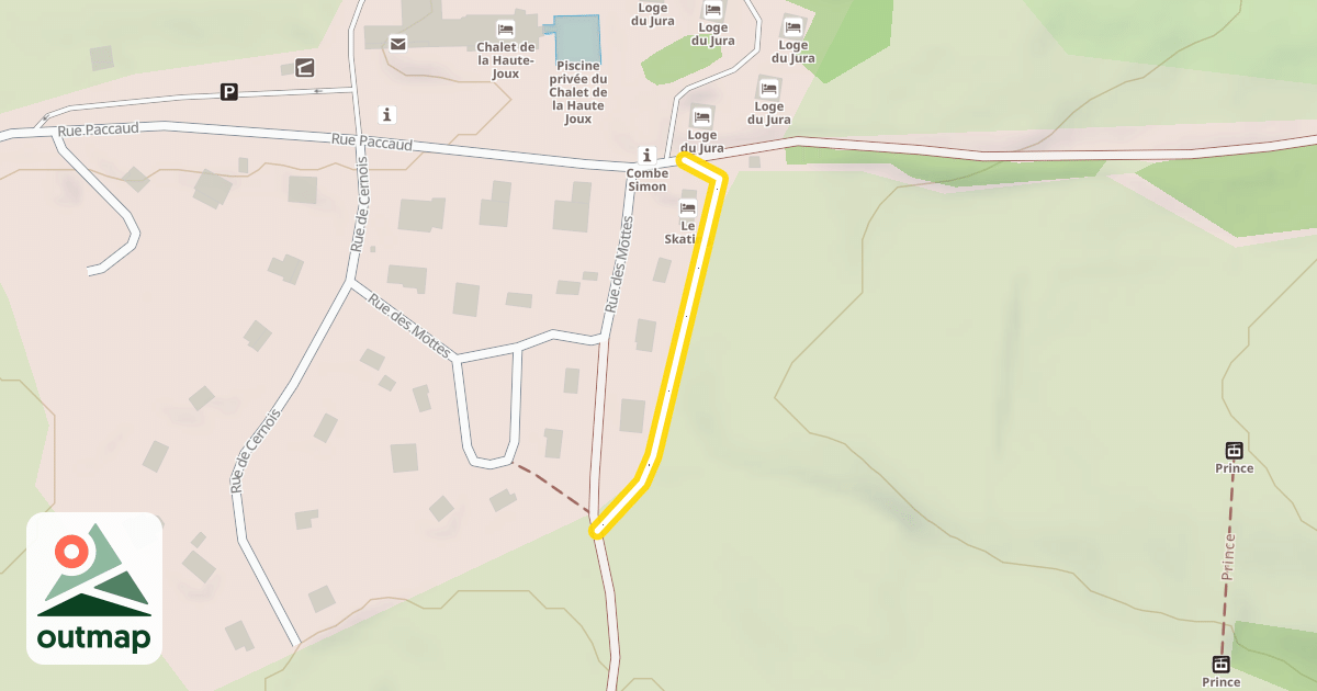 Map of Piste Ski fond Eolienne