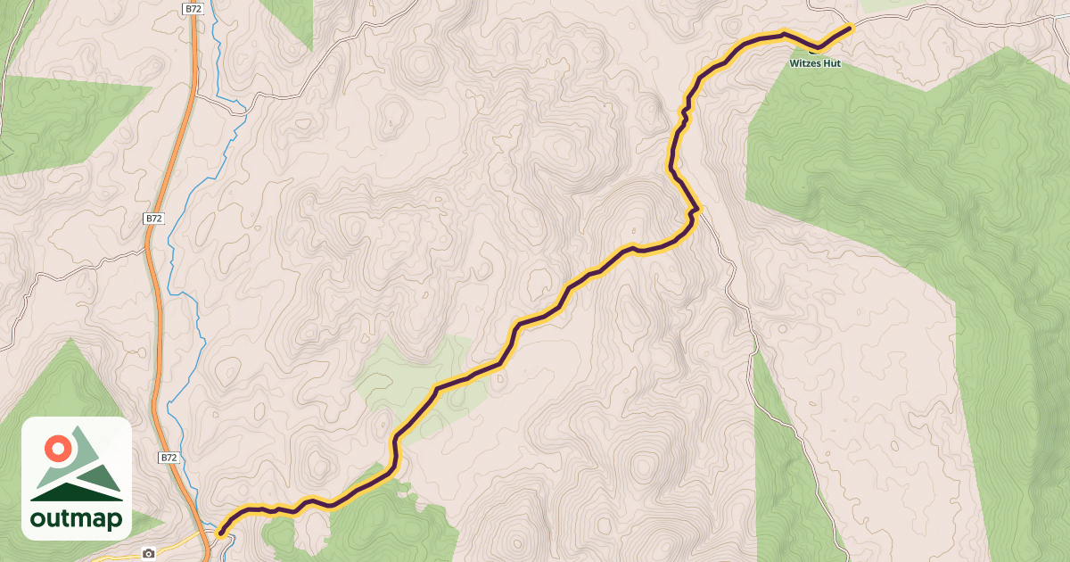 Map of Nungar Creek Fire Trail