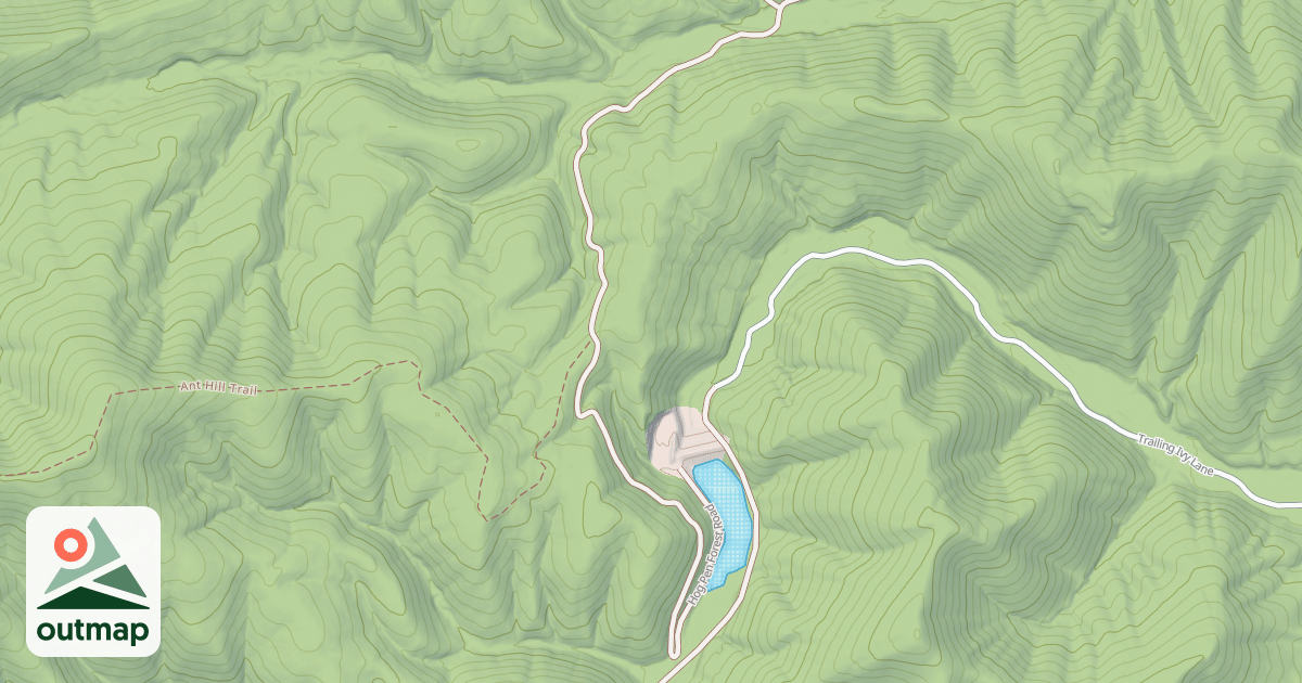 Map of HOG PEN RUN