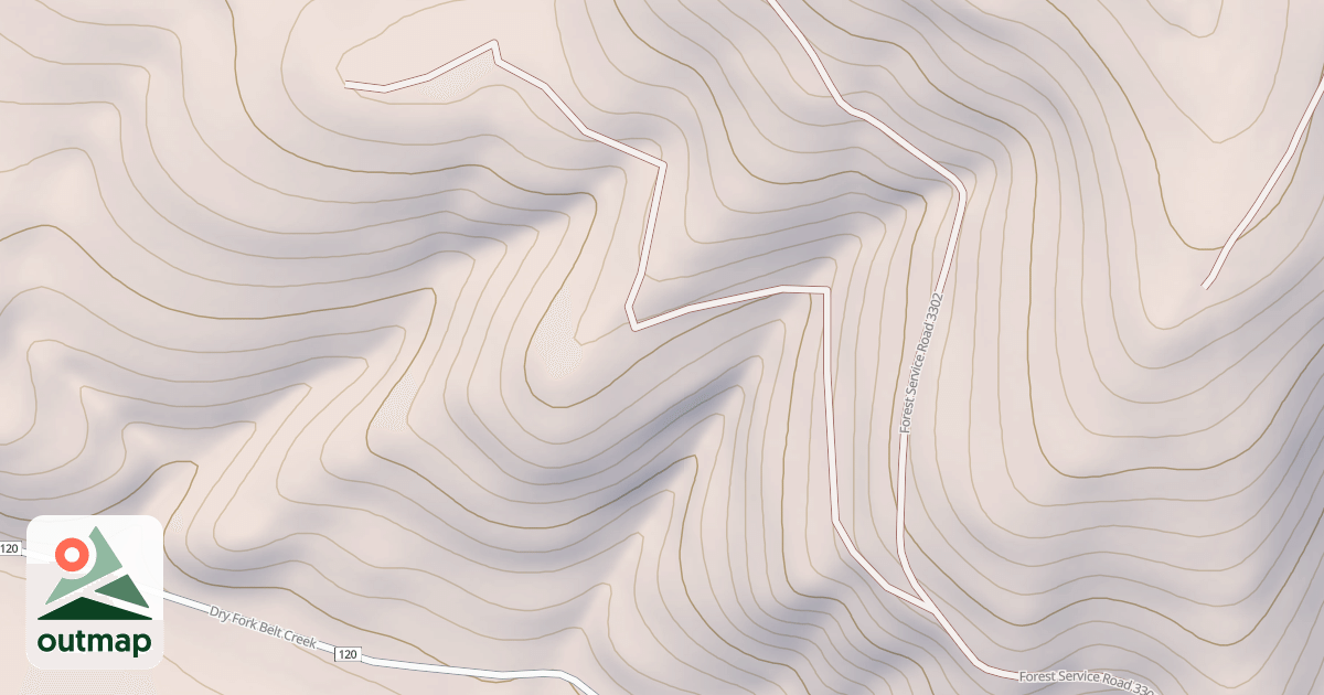 Map of Gold Run