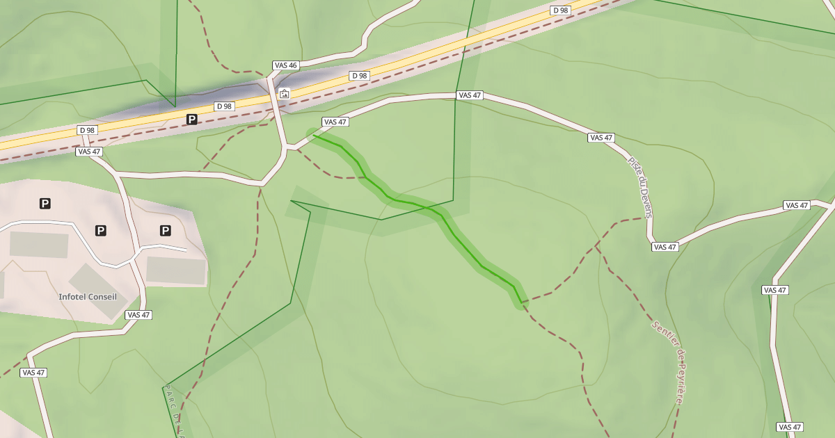 Map preview of Sentier de Peyrière