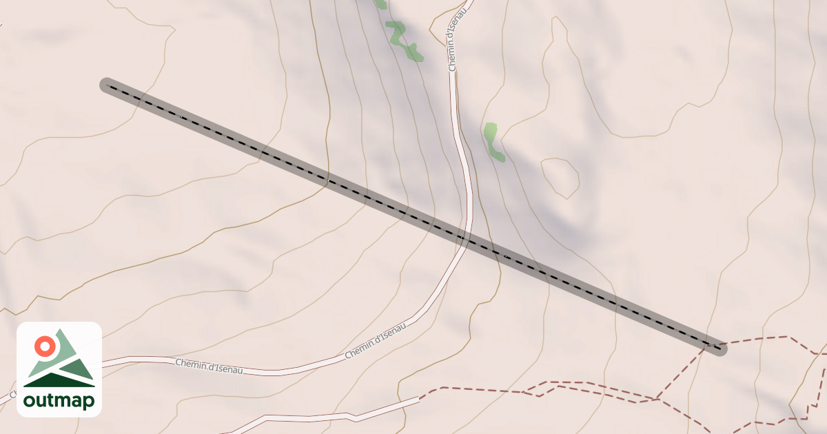 Map of (abandonné) piste