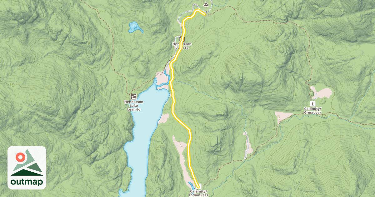 Map of Indian Pass Trail