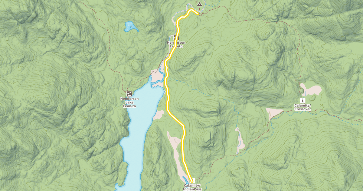 Map preview of Indian Pass Trail