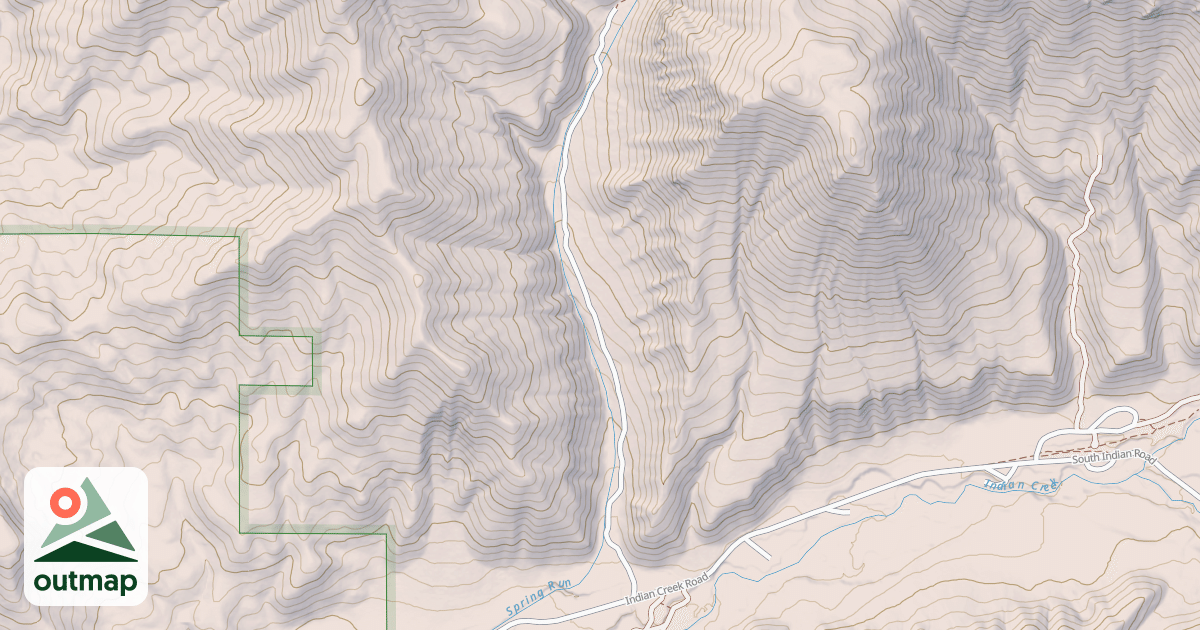 Map of SPRING RUN