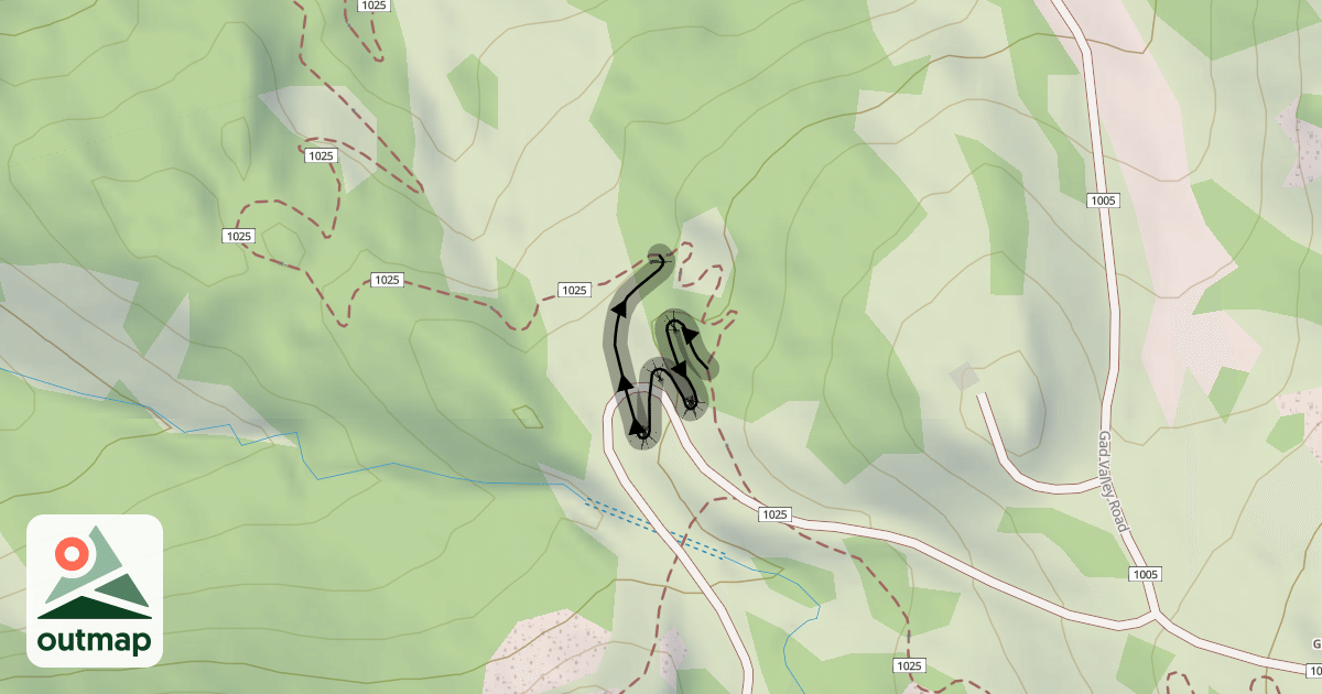 Map of Big Mountain Trail