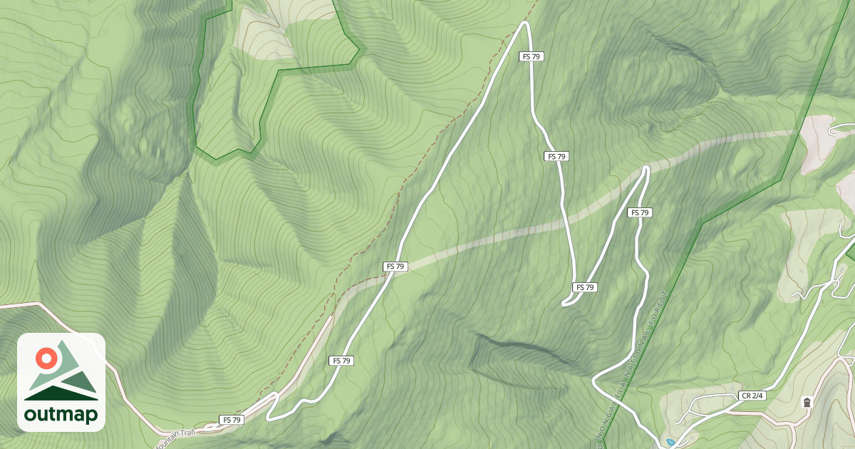 Map of NORTH MTN.