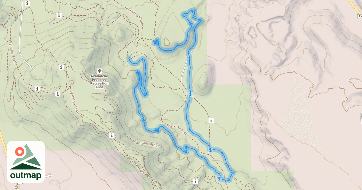 Map of Pine Lake