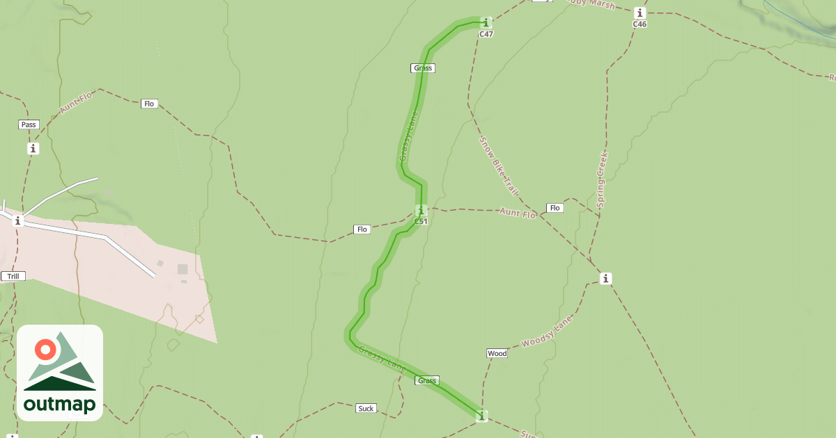 Map of Grassy Lane