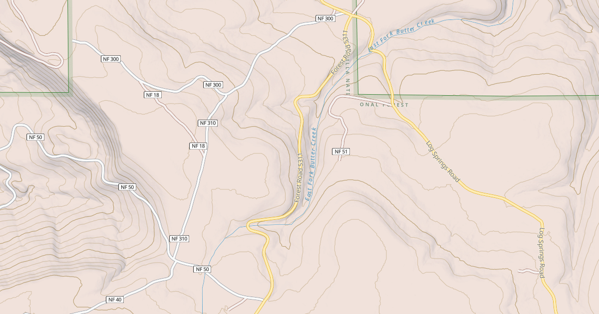 Map preview of USFS Motor Vehicle Use Map Roads {ACCB0A5D-E03E-4116-BFDB-EB55B72073CE}