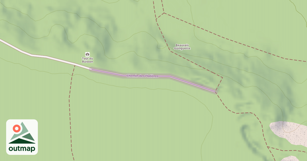 Map of Chemin des Platières
