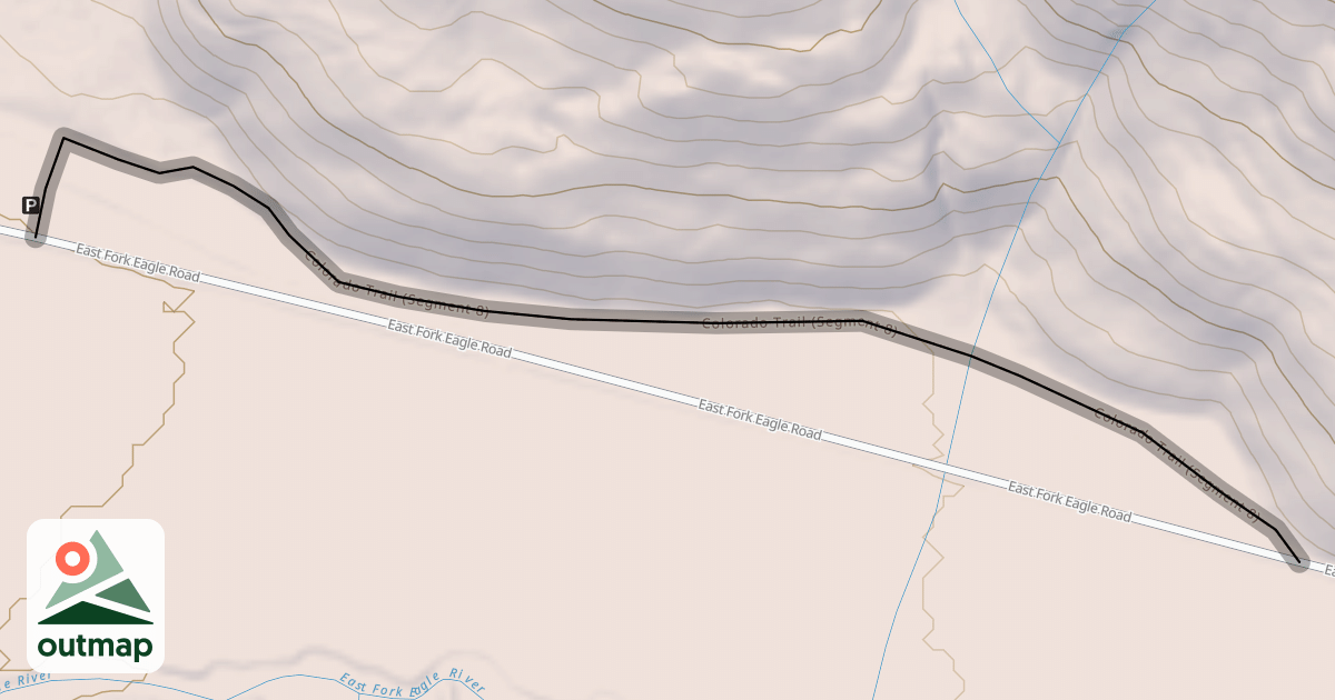 Map of Colorado Trail (Segment 8)