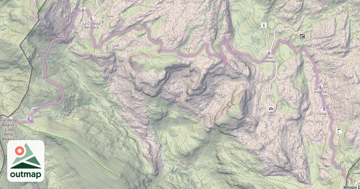 Map of Route du Marguareis