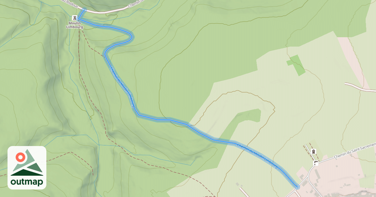 Map of Chemin du Moulin Limbourg