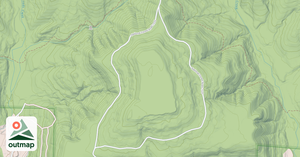 Map of USFS Motor Vehicle Use Map Roads {FEE3CDFE-B5FE-4888-A72A-CFAADC85F644}