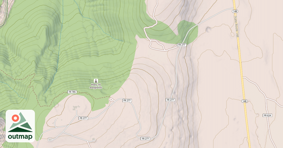 Map of BLOWHARD MTN