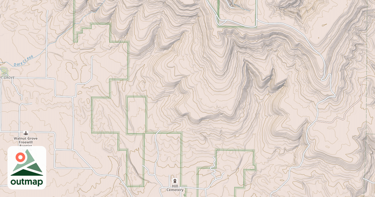 Map of ANDERSON CREEK