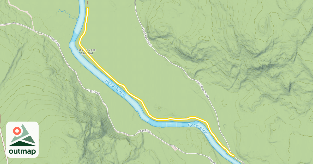 Map of Maine Huts Trail