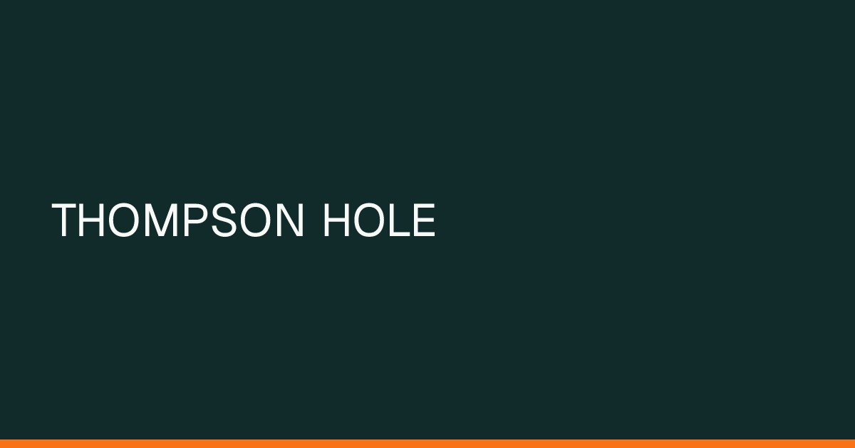 Map preview of THOMPSON HOLE