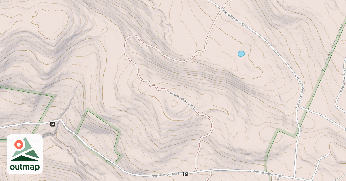 Map of Trout Pond Trail