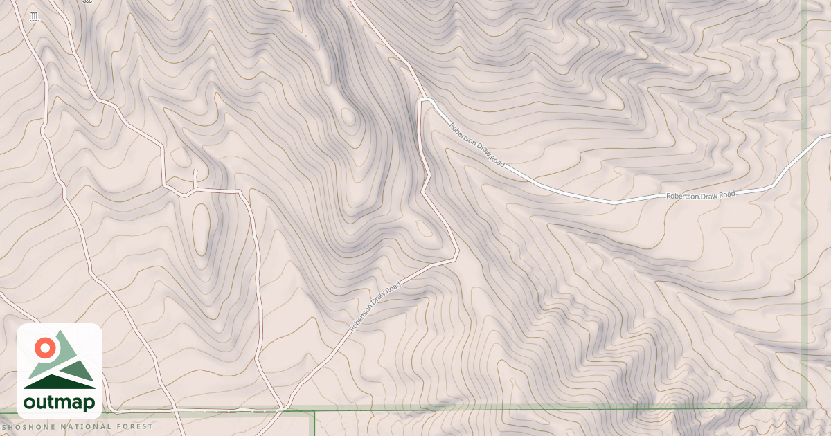 Map of ROBERTSON DRAW
