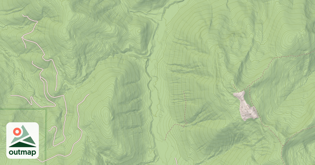 Map of CALLAHAN CREEK BOULDER