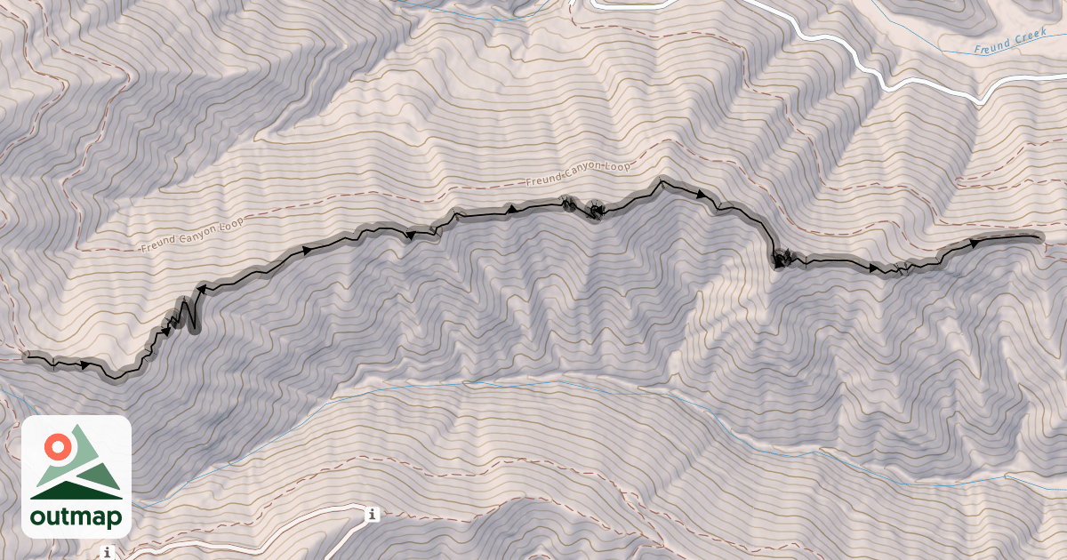Map of Ribbed Trail