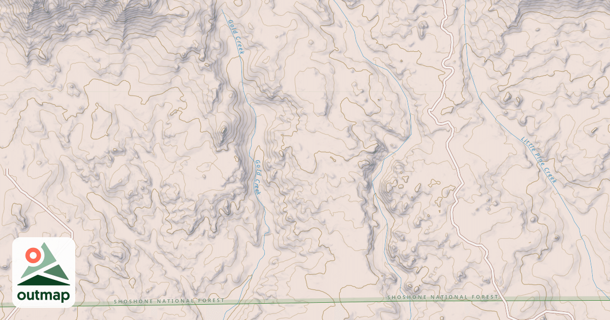 Map of PINE CREEK