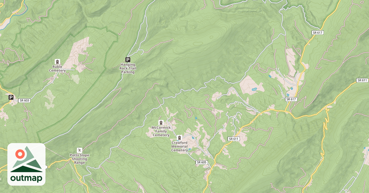 Map of PEACEFUL VALLEY  EAST