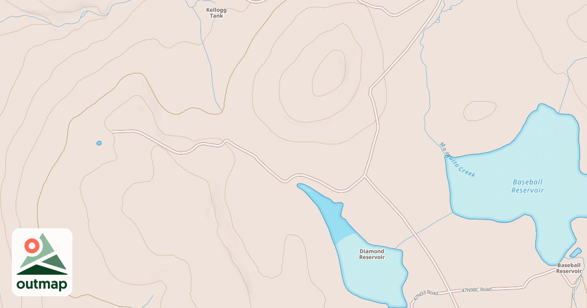 Map of BASEBALL RES SPUR