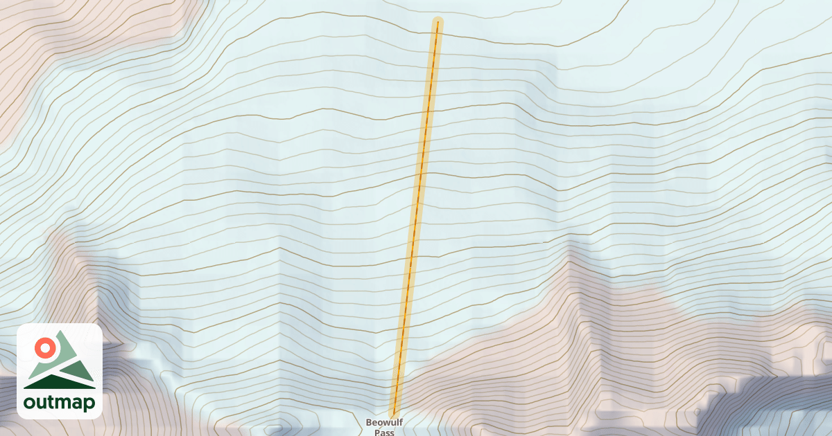 Map of Beowulf Glacier