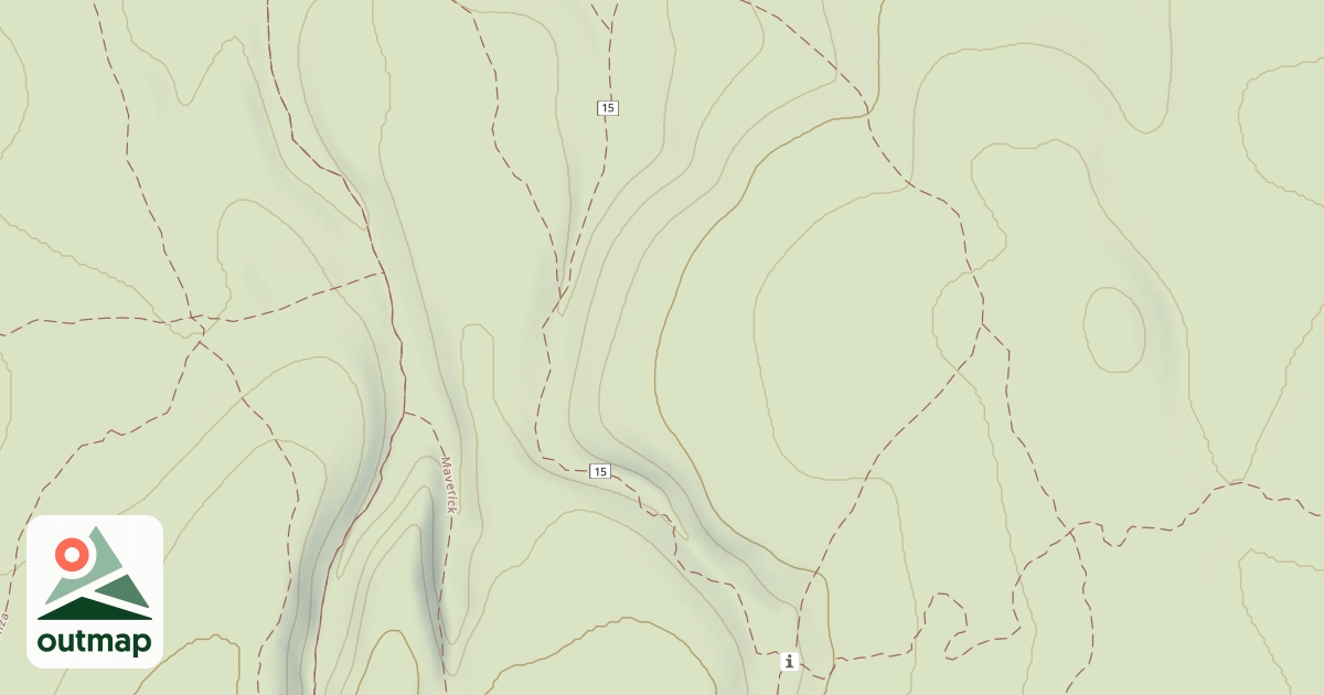 Map of Cline Buttes Tr 15