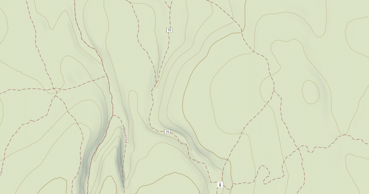 Map preview of Cline Buttes Tr 15