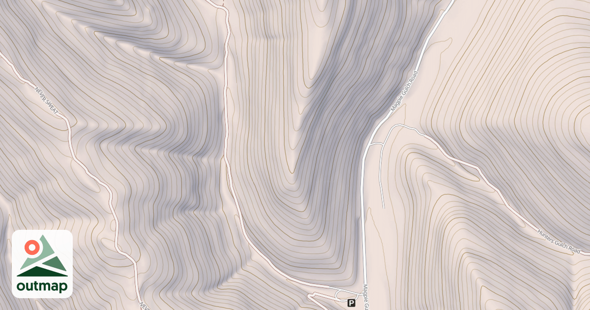 Map of NEVER SWEAT GULCH C1