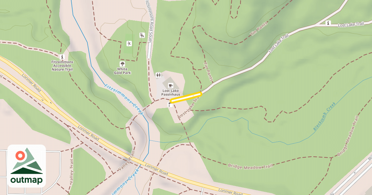 Map of Lost Lake Trail